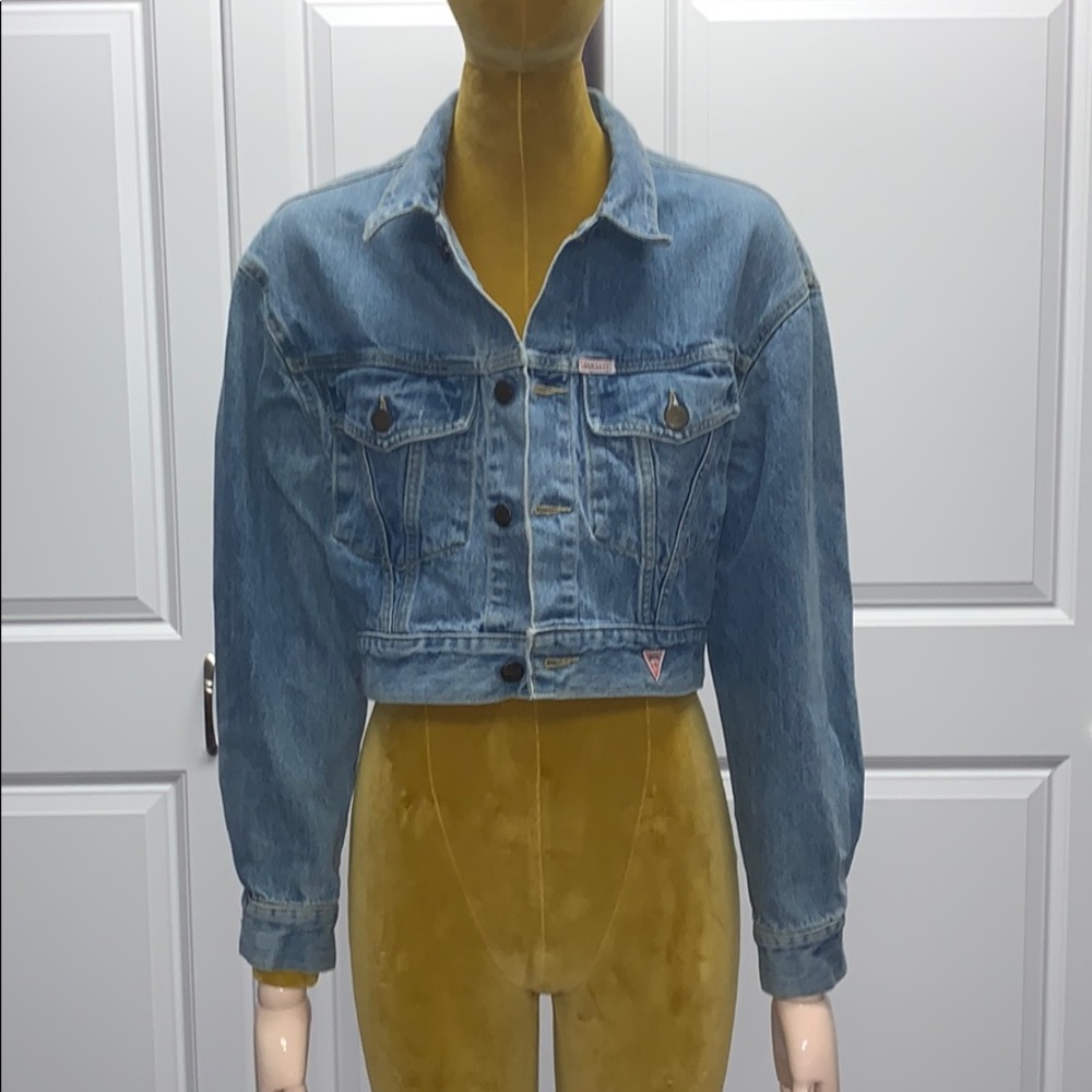 Women’s Guess Denim Cropped Jacket.